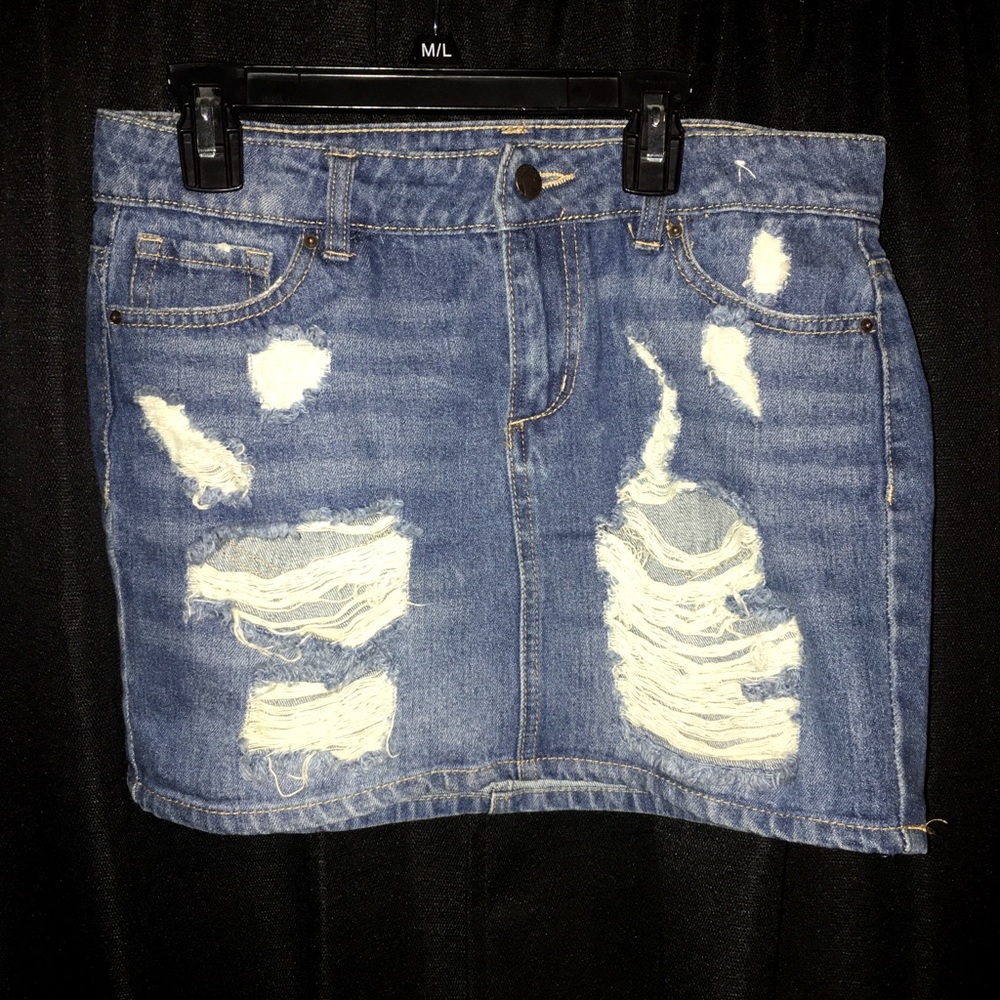 Blue Spice jean skirt